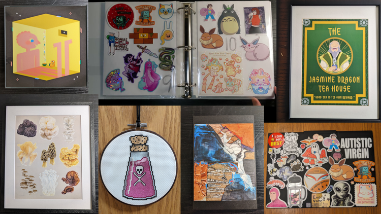I organized my sticker collection so I can give them away